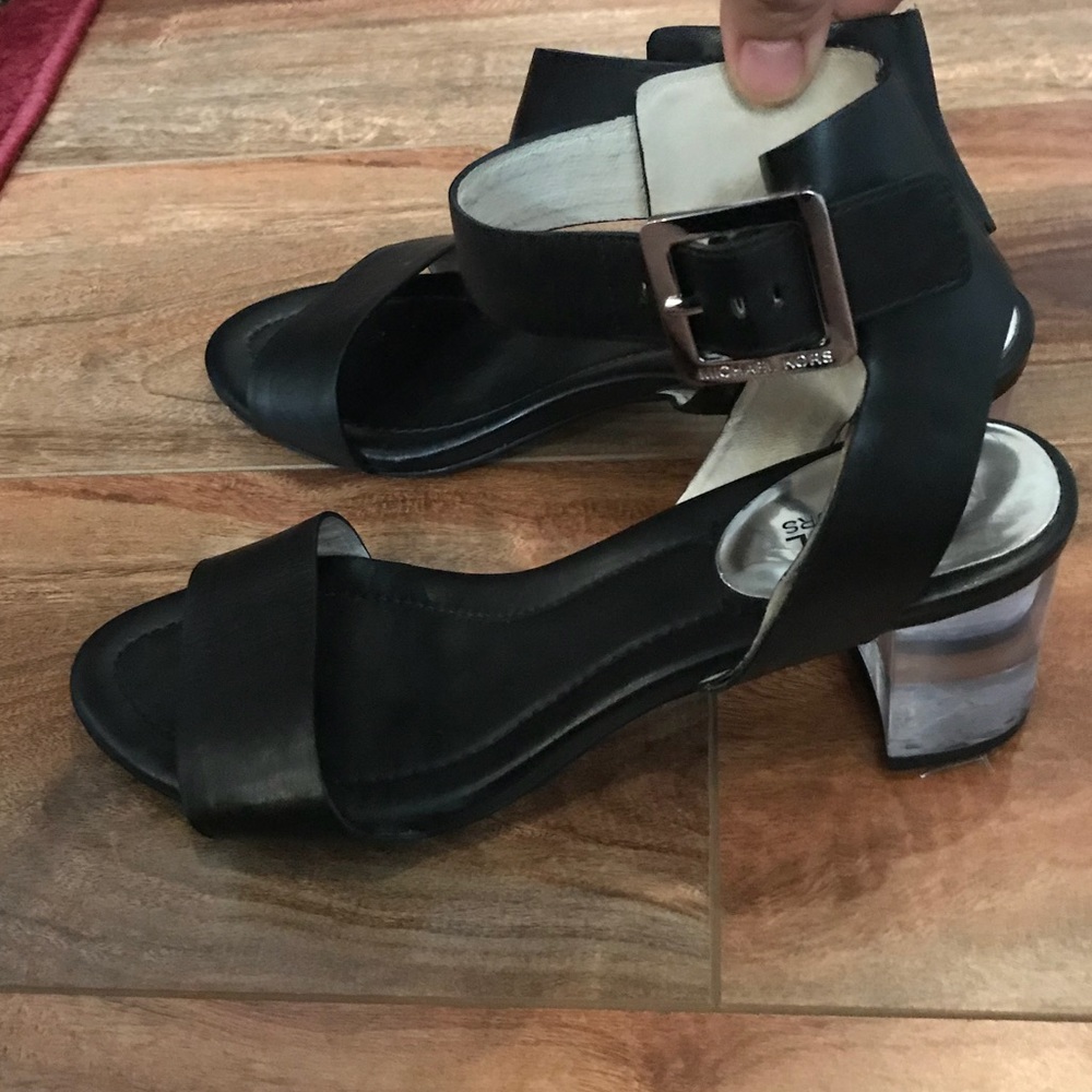 Michael Kors black heel sandals sz 8